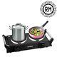 2500w Portable Electric Cooker Double Hob Hot Plate Table Top Black Hotplate