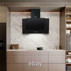 4 Zone Ceramic Hob & 60cm Angled Chimney Cooker Hood Bundle