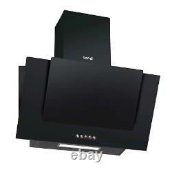 4 Zone Ceramic Hob & 60cm Angled Chimney Cooker Hood Bundle