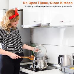 4 Zone Induction Hob, Electric Hob 59Cm, 7200W Built-In Cooktop with Flexible Zo