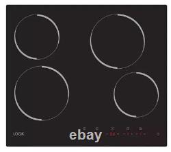 (55)LOGIK LCHOBTC23 59 cm Electric Ceramic Hob Black