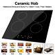 6000w 60cm Electric Ceramic Hob 4 Zone Built-in Ceramic Hob With Touch Controls