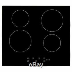 6000W Touch Control 4 Zone Electric Ceramic Cooktop Glass Hob Cooker Kitchen
