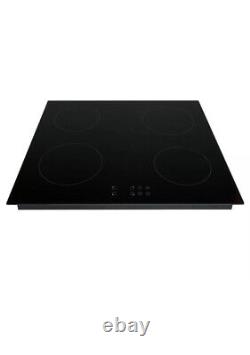 60cm 4 Zone Built-in Touch Control Induction Hob in Black