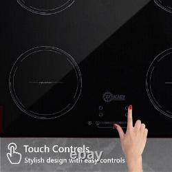 60cm 4 Zone Electric Ceramic Hobs Induction Hob Touch Control Kitchen Cooker UK