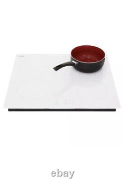 60cm 4-Zone touch control induction hob in white Unbranded