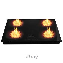 60cm Ceramic 4 Cooking Zone Hob Touch Control Electric Built-in Worktop Kitchen