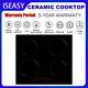 60cm Electric Induction Cooker Hob Black Built-in 4 Zones Touch Control Timer
