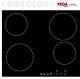 60cm Glass Electric Ceramic Hob Black Built-in Touch Controls