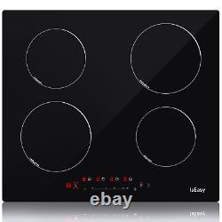 60cm Induction Hob IsEasy, Black, Built-in, Electric, Touch Control, 4 Zone 6000W
