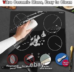 60cm Induction Hob Karinear, Ceramic, Black, Built-in, Electric, Touch Controls