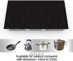 77 cm Electric Ceramic Hobs 5 Burners Cooker Touch Control Cooktop 8200W Black