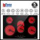 77cm Electric Ceramic Stove Hob 5 Zone Cooktop Built-in Touch Control Timer Uk