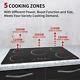 90 Cm 5 Zone Built-in Induction Hob With Child Lock Touch Control Black, 8600 W