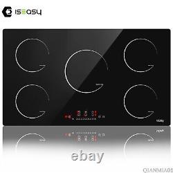 90 cm 5 Zone Built-in Induction Hob With Child lock Touch Control Black, 8600 W