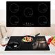 90cm 5 Zone Built-in Touch Control Induction Hob In Black 9300w