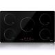 90cm Black Touch Control 5 Zone Electric Induction Hob With Child Lock 8600 W