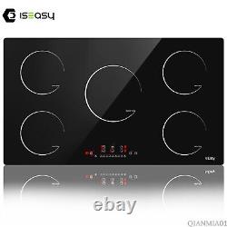 90cm Black Touch Control 5 Zone Electric Induction Hob With Child lock 8600 W