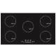 9300w 90cm 5 Zone Touch Control Electric Induction Hob In Black Cooker Tools