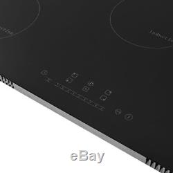 9300W 90cm 5 Zone Touch Control Electric Induction Hob in Black Cooker Tools