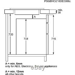 AEG 3000 Series 90cm 5 Zone Ceramic Hob HRE95770FB