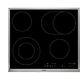 Aeg Hk634060xb Built-in 60cm Electric Ceramic Touch Control Stainless Trim Hob