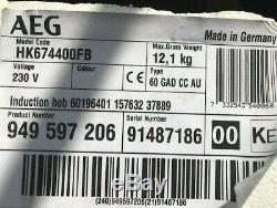 AEG HK674400FB Induction Hob, Black Brand New