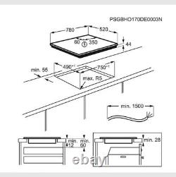 AEG IKK86681FB Induction Hob TotalFlex 80cm 6 Zone in Black