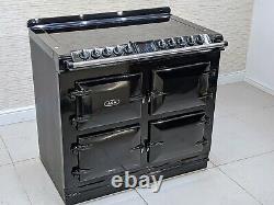 Aga Six Four All Electric Ceramic Hob Range Cooker In Black A560