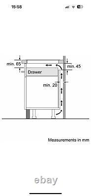 BOSCH INDUCTION HOB BLACK 60CM PUE611BF1B 13amp plug in HW181217-04