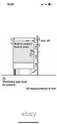BOSCH INDUCTION HOB BLACK 60CM PUE611BF1B 13amp plug in HW181217-04