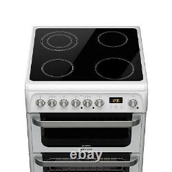 BRAND NEW Hotpoint HUE61PS 60cm Electric Cooker Double Ovens, Grill & Hob