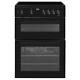 Beko 60cm Double Oven Electric Cooker With Ceramic Hob Black