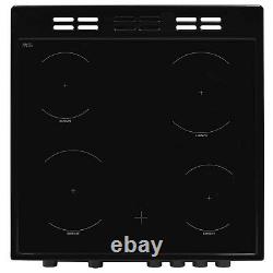Beko 60cm Double Oven Electric Cooker with Ceramic Hob Black