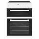 Beko 60cm Double Oven Electric Cooker With Ceramic Hob White
