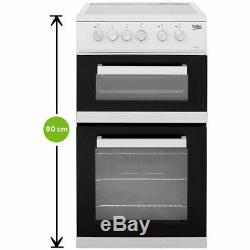 Beko ADC5422AW Free Standing A Electric Cooker with Ceramic Hob 50cm White