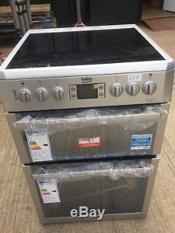 Beko BDVC674MS 60cm Double Oven Electric Cooker With Ceramic Hob