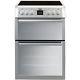 Beko Bdvc674ms 60cm Double Oven Electric Cooker With Ceramic Hob Sil Bdvc674ms