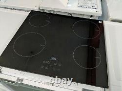 Beko Electric Induction Hob Four Zone Touch Control 4 Hobs HXI64401ATX Black