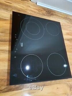 Beko HIC 64401 Built In 60cm Black Frameless Electric Ceramic Kitchen Hob New