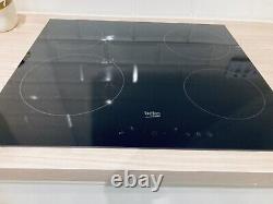 Beko HIC 64401 Built In 60cm Black Frameless Electric Ceramic Kitchen Hob New