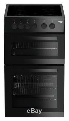 Beko KDC5422AK Free Standing 4 Hob Double Electric Cooker Black. From Argos