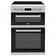 Beko Kdc653s 60cm Double Oven Electric Cooker With Ceramic Hob And Progr Kdc653s