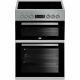 Beko Kdc653s Free Standing A/a Electric Cooker With Ceramic Hob 60cm Silver New