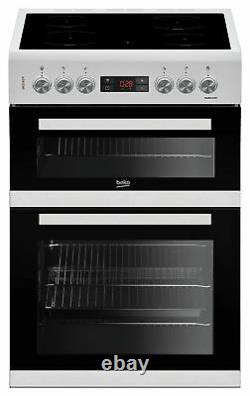 Beko KDC653W Free Standing 60cm 4 Hob Double Electric Cooker White