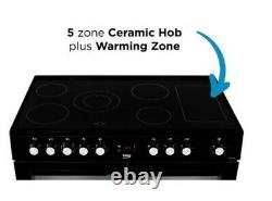 Beko KDVC100K 100cm Electric Range Cooker with Ceramic Hob Black A/A Rated