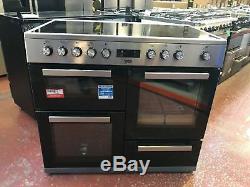 Beko KDVC100X Electric Range Cooker with Ceramic Hob Stainless Steel #209218