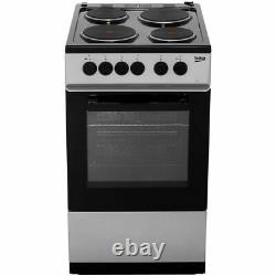 Beko KS530W Free Standing A Electric Cooker with Solid Plate Hob 50cm White New