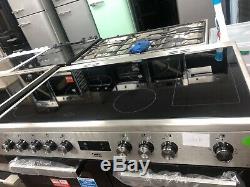 Beko Kdvc 100X 100cm Electric Range Cooker Oven with Ceramic Hob Stainless Steel