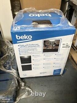 Beko QSE222X Stainless Steel Built-in Single Multifunction Oven & Ceramic Hob